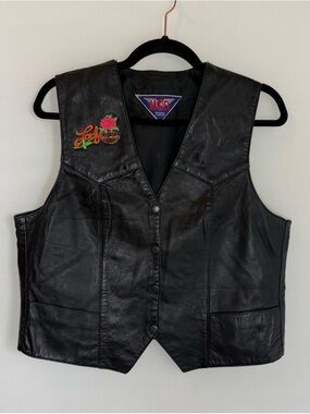 MOB 100% Genuine leather vest • Women’s unsized